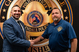 Roy and Sergeant Davidge, Glendale PD