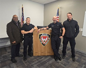 Samuel Armstrong, Pete Smith, Ryan Harris, and Adam Hansrote, Recruiting Division, Durham Police Department