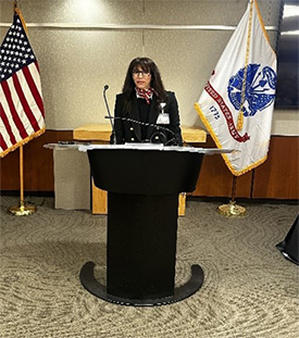 Ms. Price providing remarks